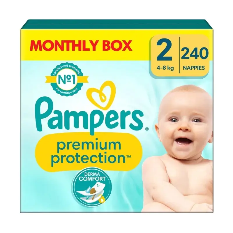 Pampers Premium Protection diapers S2 4-8 kg 240 pcs Big pack